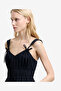 Women's Black Era Poplin Bust Jumpsuit - 5