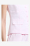 Women's Cooper Linen Tailored Button Front White Cami Top - 5