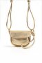 Gold Adjustable Knot Detailed Strap Women's Crossbody Bag - 3