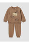 Mickey mouse printed baby boy tracksuit set - 2
