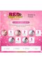 Red Flush Disco Gel Nail Polish 8ml HEMA and TPO-Free - 6