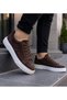 Men's Daily Flexible Comfortable Stitched Lightweight Poly Sole Walking Guaranteed Sports Shoes - 2