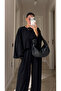 Black Bat Sleeve Detailed Trousers Set - 4025 - 5