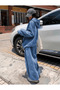 Wash Patterned Basic Baggy 3 Thread Tracksuit Set - 4