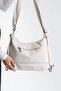 Eva White Women's Daily Soft Crinkle Hem Back Shoulder Crossbody Bag - 3