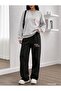 New York Heart Printed Women's Cropped Crewneck Bottom/Up Trouser Tracksuit Set