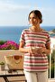 Women's Knitted Short Sleeve Round Neck T-Shirt - 2