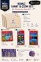 Karmaofis Back to School Drawing and Painting Set – 25X35 cm Drawing Notebook 3 Pieces, 12 Pastel Colors, Watercolor, Dry Paint, and Lavender Patterned Pencils - 2