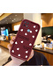 Oppo A15/A15S Compatible Maroon Color Simple Heart English Sentence Pattern Shock Resistant Silicone Case - 2