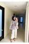 Sunset Striped Blouse Blue
