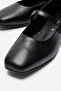 Mary Genuine Leather Strap Women's Flat Shoes - 2