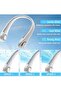 Portable Neck Fan, Bladeless Neck Cooling Fan USB Rechargeable, 3 Speed Adjust - 5