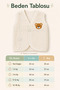 Teddy Bear Embroidered Snap Fastener Welsoft Unisex 2-Piece Baby Vest - 4