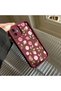 Samsung Galaxy A15 4G/5G Compatible Soft Silicone Case with Burgundy Background Rose Flower Pattern - 3