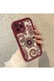 iPhone 13 Pro Compatible Retro Ethnic Floral Print Shock-Absorbing Daily Protective Case