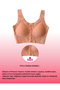 Front Snap Button Bra Seamless Ribbed Bralette Bra Suitable for Daily Use Women's Crop Bras Laser Cut - O8803 - 5
