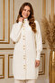 Buttoned Beard Cardigan N3265 Ecru - 2