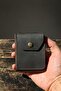 Men's Wallet Genuine Leather Handmade Card Holder with Cash Compartment Brown - 4