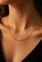 Gold Paperclip Chain Stainless Steel Women's Necklace - 3