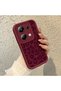 Poco M6 Pro 4g Compatible High Quality Bordeaux Leopard Print Soft Silicone Protective Case