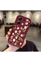 Redmi Note 13 4g Compatible Claret Red Background Rose Flower Pattern Soft Silicone Shockproof Case - 2
