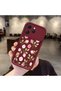 Tecno Spark 40 Compatible Soft Silicone Shockproof Case with Burgundy Background Rose Flower Pattern - 2