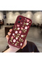 Redmi Note 12 5g Compatible Claret Red Background Rose Flower Pattern Soft Silicone Shockproof Case - 2