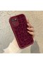 Redmi Note 10 4G/Note 10S Compatible High Quality Burgundy Leopard Print Soft Silicone Protective Case