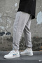 Men's Regular Sweatpants with Elastic Cuffs, 3 Thread Count, Ribbed, Winter Style - 2