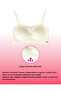 Strapless Bra Without Padding Tulle Detailed Fixed Cup Non-Wired Removable Straps Laser Cut Ghost Bra - O568 My Love - 4