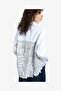 Women's Linen White/Khaki Lotta Alexis Cutout Back Shirt - 4