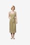 Women's Cambria Cotton Sleeveless Green Ric Rac Midi Dress