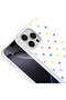 iPhone 16 Pro Case Colorful Patterned Side Airbag Protection Camera Raised Silicone Cover - 3