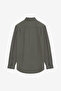 Men's Long Sleeve Twill Navy Blue Oxford Shirt - 4
