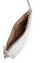 Stylish Quilted Stitched Clutch Women's Crossbody Bag Monaco Silver - 6