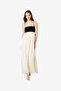 Women's Blk Porc Crm Phoebe Combo Alicia Maxi Dress