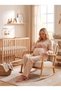 New Season Beige Muslin Fabric Double-Breasted Tie-Detail Long Sleeve Design 100% Cotton Maternity Pajama Set with Easy Breastfeeding Feature - 8