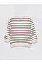 Crew Neck Striped Baby Boy Sweatshirt - 2