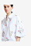 Women's Linen White Cambria Cotton Ss Shirt - 4
