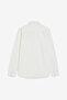 Men's Ecru Ls Soft Line Pocket Shirt - 4