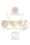 Strapless Bra Without Padding Tulle Detailed Fixed Cup Non-Wired Removable Straps Laser Cut Ghost Bra - O568 My Love - 5
