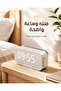 سماعة بلوتوث لاسلكية مع ساعة رقمية وشاشة LED وراديو FM ومنبه - 3