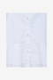 Women's Summer White Cambria Cotton Ruffle Hem Shirt - 5