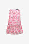 Women's Pink Multi Vanessa Mesh Top - 5