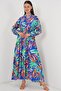 Bdart Patterned V-Neck Maxi Dress - 3