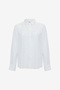 Women's Mila 3D Floral Faux Pearl Long Sleeve White Shirt - 6