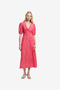 Women's Fuchsia Pink Multi Melissa Faron Drape Twist Dress