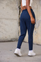 Women's Navy Blue Carrot Pants - 4