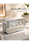 سماعة بلوتوث لاسلكية مع ساعة رقمية وشاشة LED وراديو FM ومنبه - 5