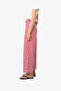 Women's Crimson Red Keller Cotton Striped Trouser - 6